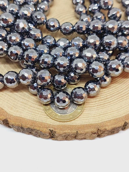 Terahertz Taşı Royal Quality Faset Kesim Dizi 10mm (52902) - Resim 2