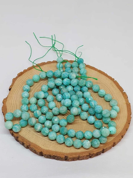 Amazonit Taşı Royal Quality Faset Kesim Dizi 10mm (52904) - Resim 2