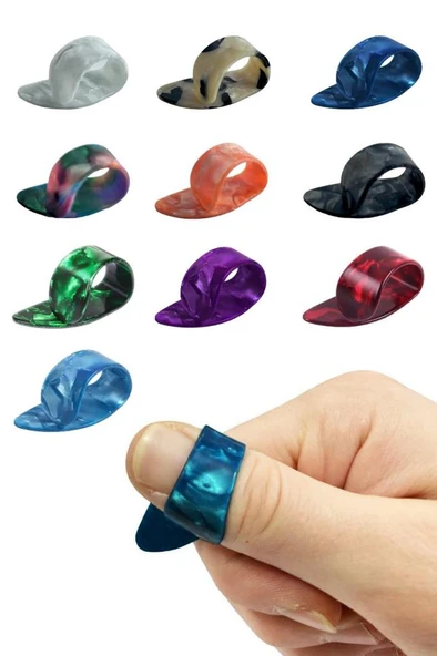 Midex GP-10X Gitar Baş Parmak Penası Karışık Renk (5 Adet) ürün görseli 1