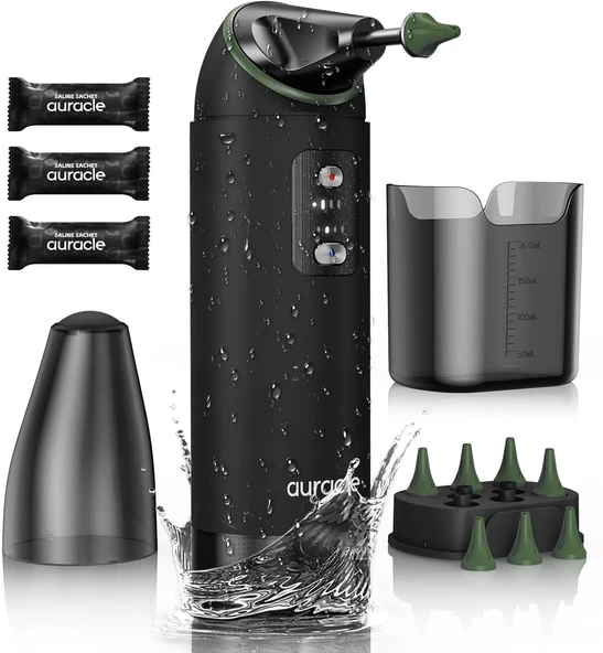 Auracle Kulak Kiri Temizleme - 4 Su Basınç Modu Kulak Temizleyici - Yeşil