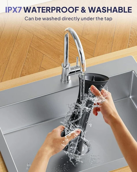 Kaugic Akıllı Su Sıcaklık Sensörü ile Güvenli Kulak Temizleyici - Siyah - 3