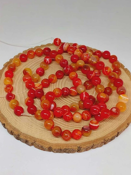 Akik Taşı Dizi 10mm (53090) - 3