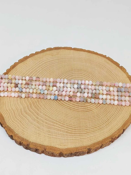 Morganit Taşı Rondela Faset Kesim 4*5mm Dizi (53096) - 3