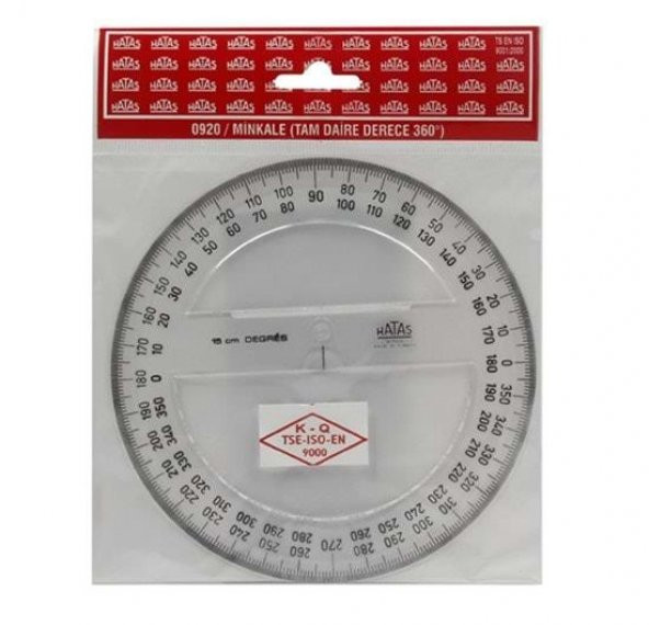 HATAS 0940 MİNKALE 360 DERECE TAM DAİRE GRADLI 15 CM - 1