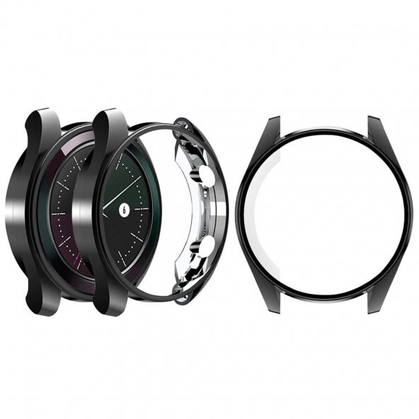 Huawei GT 2- Honor Magic Watch 2 46mm Siyah Yumuşak Silikon Kılıf - 3