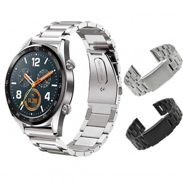 Huawei GT4 GT3 GT2 46mm Çelik Metal Kordon (22mm) - 2