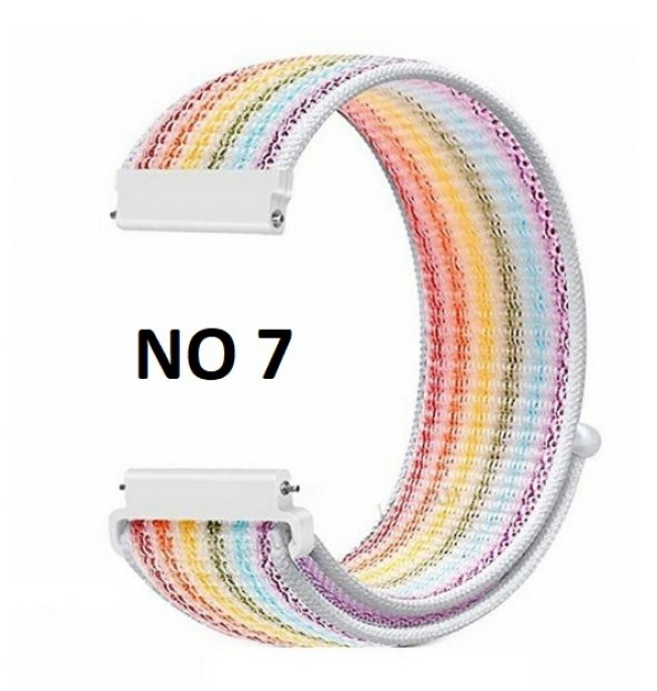 Huawei GT4 GT3 GT2 46mm Kumaş Cırtlı Spor Kordon Kayış (22mm) - 7