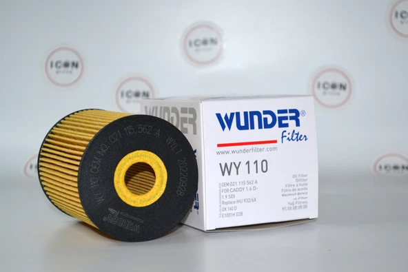 ICON GROUP - Volkswagen Caddy 1.6 D - 1.9 SDI Yağ Filtresi - WY 110 - Resim 2