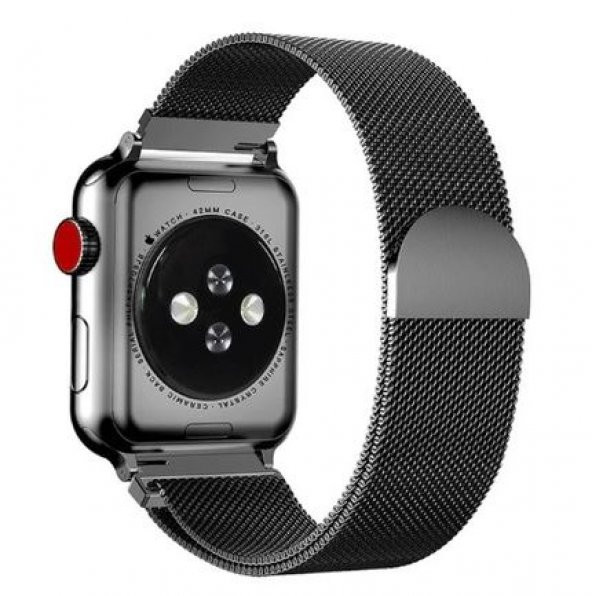 Apple Watch 42/44/45/49mm Hasır Mıknatıslı Metal Kordon