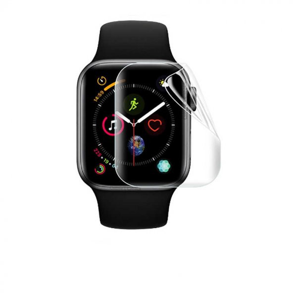 Apple Watch 38 - 40 - 42 - 44mm Tam Kaplama Nano Ekran Koruyucu Şeffaf