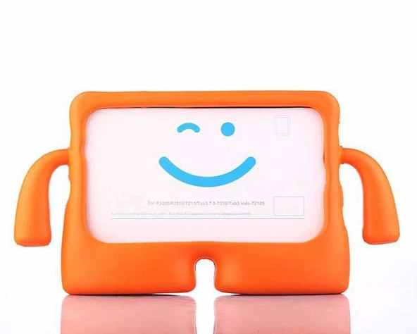 Galaxy Tab 4 T280 Figürlü Silikon Çocuk Tablet Standlı Kılıf - 3
