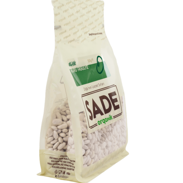 Sade Organik Kuru Fasulye 500 gr - 3