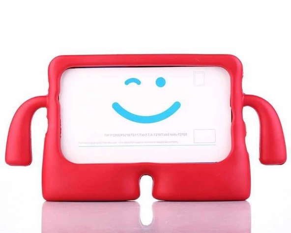 Galaxy Tab 4 T280 Figürlü Silikon Çocuk Tablet Standlı Kılıf - 5