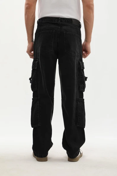 Erkek Kargo Cepli Jean Pantolon - 8