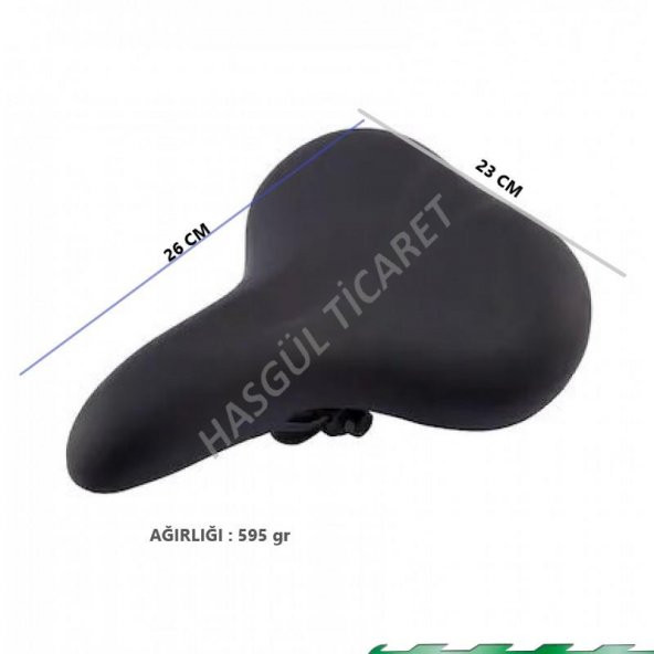 HSGL BİSİKLET  GENİŞ KONFORLU LUX SİYAH SELE - 3