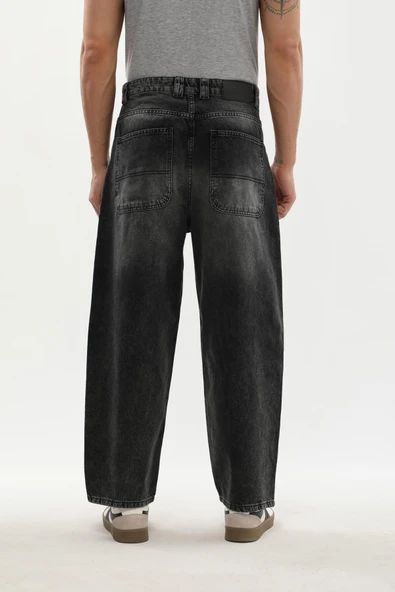 Erkek Skater Fit Jean Pantolon Antrasit - Resim 7