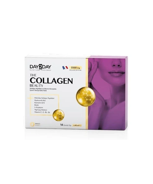 DAY2DAY The Collagen Beauty Plus 30 Tüp x 40 Ml Mango Aromalı - SKT:05/2026