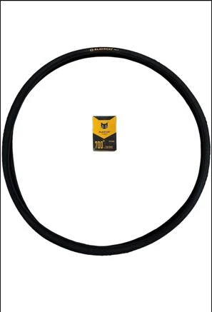 Bike Sky Black Cat 700X25 3mm Zırhlı Yol bisikleti Dış ve İç Lastik ürün görseli 1