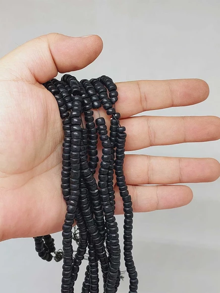 Hindistan Cevizi Kabuğu Ahşap Dizi Silindir Kesim 3*5mm (53070)