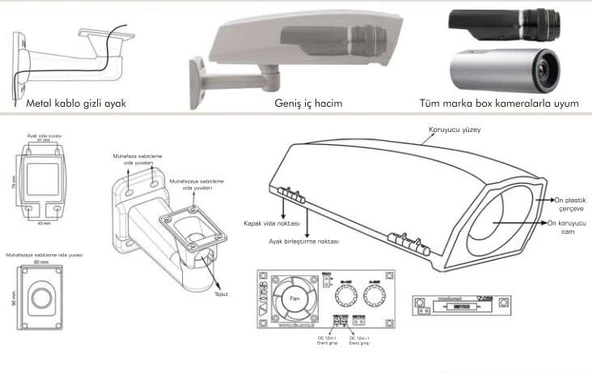 OiS XTR 99 IF Isıtıcı-Fanlı Kamera Muhafazası - 2