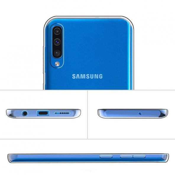 Samsung A50 Şeffaf Silikon Kılıf - 3