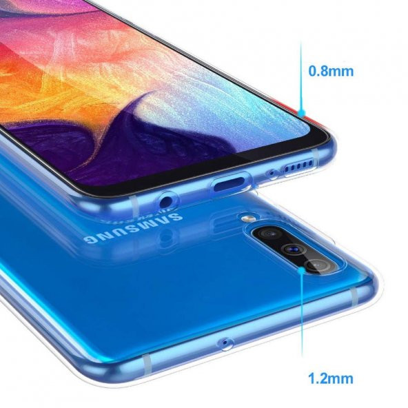 Samsung A50 Şeffaf Silikon Kılıf - 6