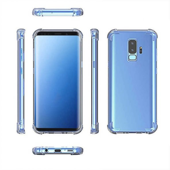 For Samsung Galaxy A6 Plus Kılıf Şeffaf Korumalı Sert Silikon Kapak - 2