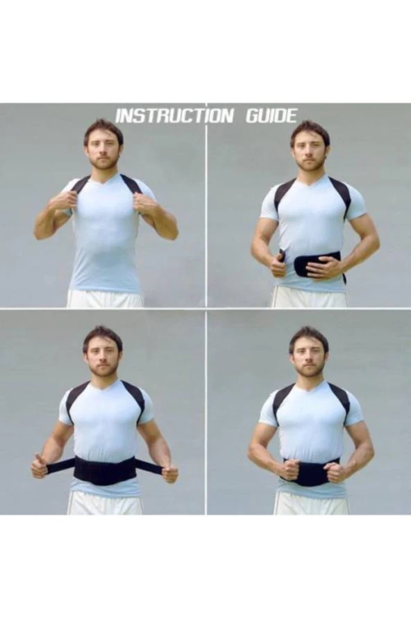 Manyetik Dik Duruş Kamburluk Önleyici Kadın Erkek Kifoz Skolyoz Korsesi Düz Duruş Korse Dik - Resim 6