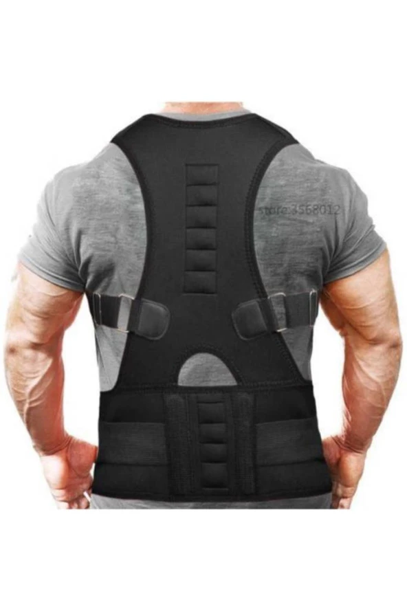 Manyetik Dik Duruş Kamburluk Önleyici Kadın Erkek Kifoz Skolyoz Korsesi Düz Duruş Korse Dik - Resim 2