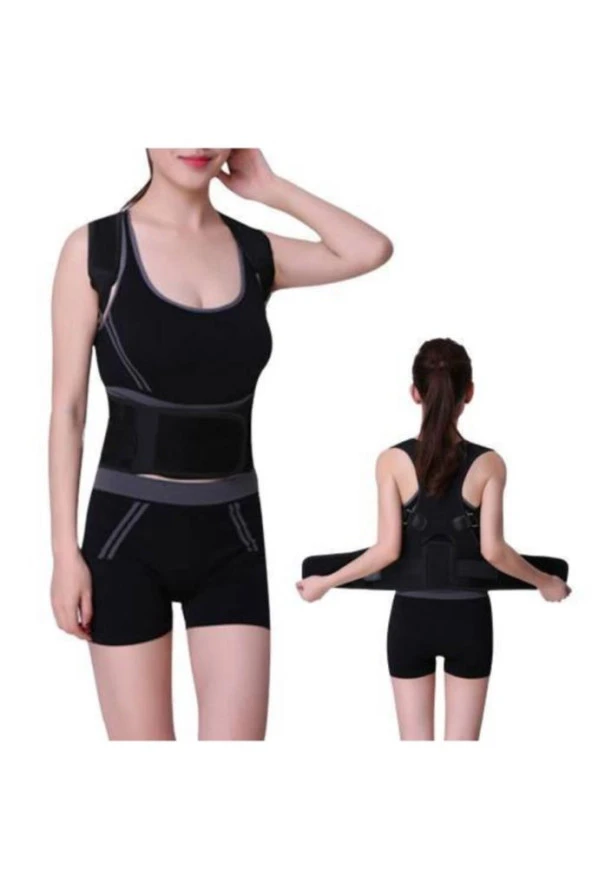 Duruş Bozukluğu Için Korse Sırt Düzleştirici Korse Bel Destekli M - Resim 3