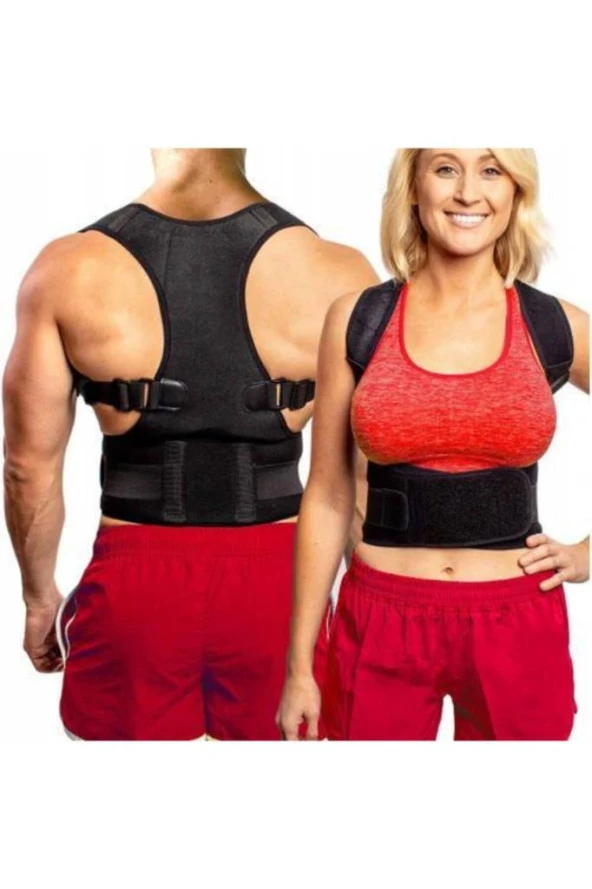 Manyetik Dik Duruş Korsesi Kamburluk Önleyici Korse Erkek Bayan Bel Sırt Omuz Dik Durmak - Resim 6