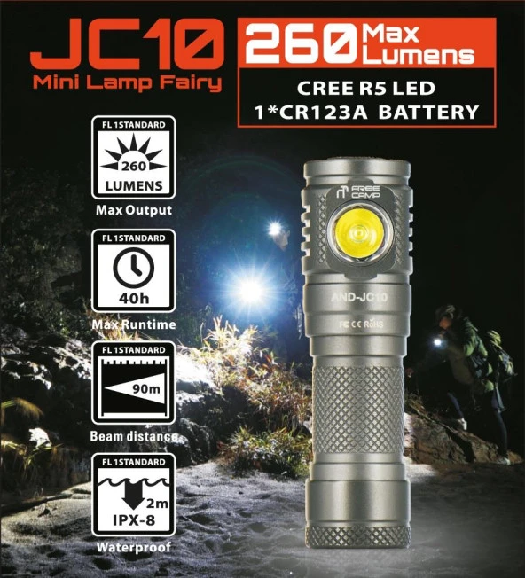 FreeCamp AND-JC10 260 Lümen Led Fener - 2