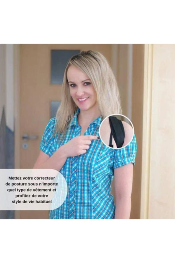 Tam Ortopedik Dik Duruş Korsesi Bayan Erkek Bel Sırt Kamburluk Önleyici Korse Dik Durmak - Resim 5