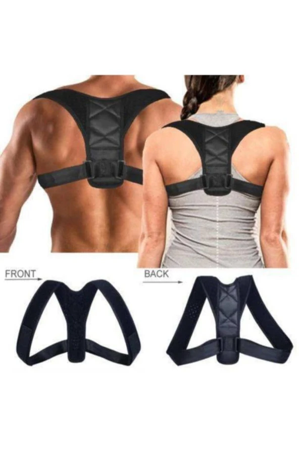 Dik Duruş Durma Aparatı Erkek Bayan Kamburluk Önleyici Sırt Omuz Korsesi Kifoz Skolyoz Korsesi Aleti - Resim 6