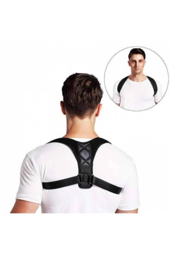 Dik Duruş Durma Aparatı Erkek Bayan Kamburluk Önleyici Sırt Omuz Korsesi Kifoz Skolyoz Korsesi Aleti - Resim 7