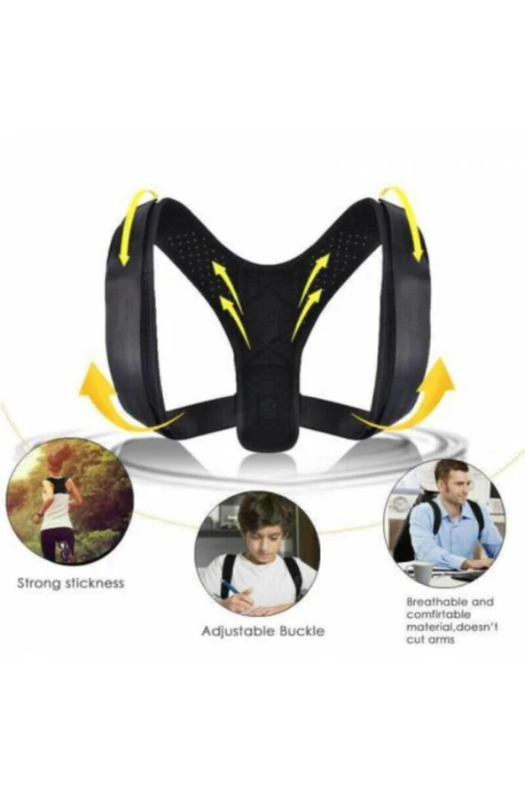 Tam Ortopedik Dik Duruş Korsesi Bayan Erkek Bel Sırt Kamburluk Önleyici Korse Dik Durmak ürün görseli