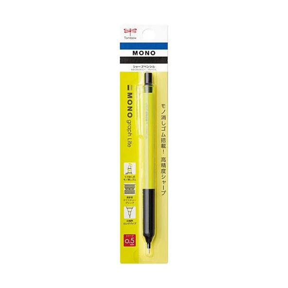 Tombow Mono Graph Lite Neon Mekanik Kurşun Kalem Neon Sarı / DPA-122D ürün görseli