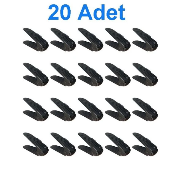 Geseus Ayakkabı Rampası Ayakkabı Düzenleyici Organızer-20Ad-Yükseklik Ayarlı - 2