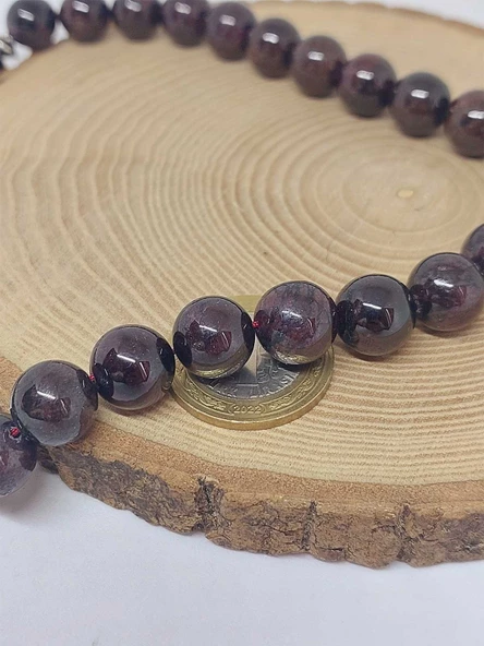 Lal (Garnet – Granat) Taşı 33lük Tesbih 12mm (53038) - Resim 3