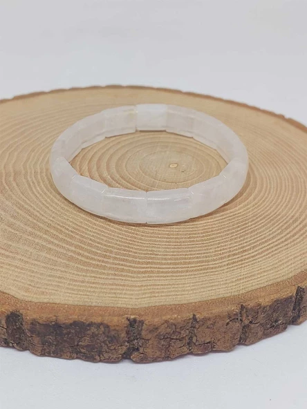 Ay Taşı Yansımalı Renkler Özel Dikdörtgen Kesim Bileklik (17-18cm) (53020) - Resim 6