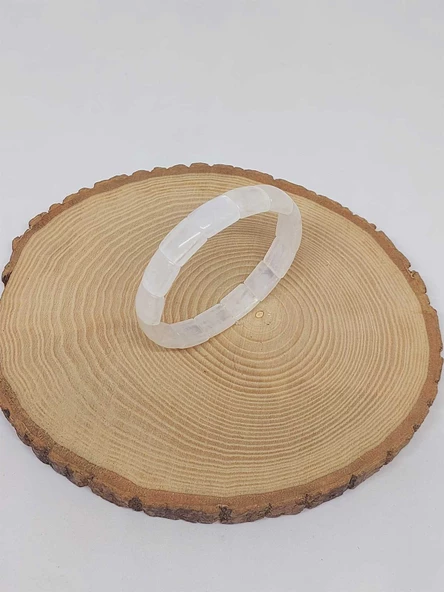 Ay Taşı Yansımalı Renkler Özel Dikdörtgen Kesim Bileklik (17-18cm) (53020) - Resim 7