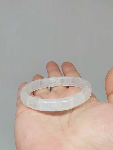 Ay Taşı Yansımalı Renkler Özel Dikdörtgen Kesim Bileklik (17-18cm) (53020) - Resim 5