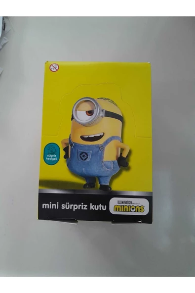 Hayal Sepeti sevimli minions karakterli kartlar + sticker + şekerleme nostajik kutu 1 adet - 7