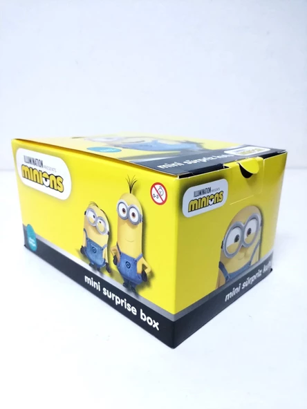Hayal Sepeti sevimli minions karakterli kartlar + sticker + şekerleme nostajik kutu 1 adet - 3