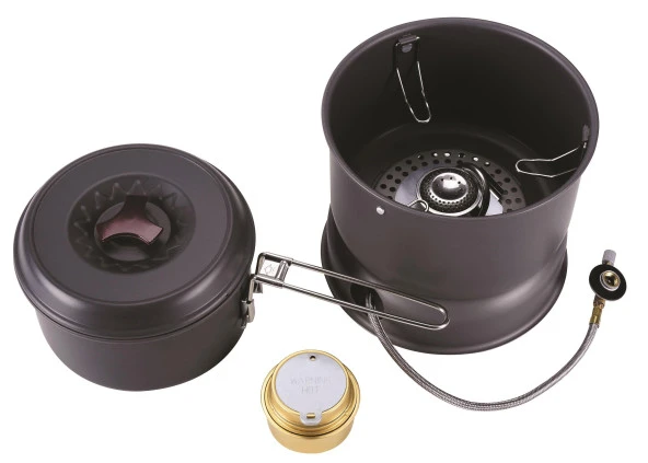 FreeCamp Gaz Ocaklı Portatif Yemek Seti - 2