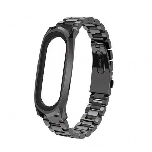 Xiaomi Mi Band 4 Mi Band 3 Çelik Metal Kordon - 2