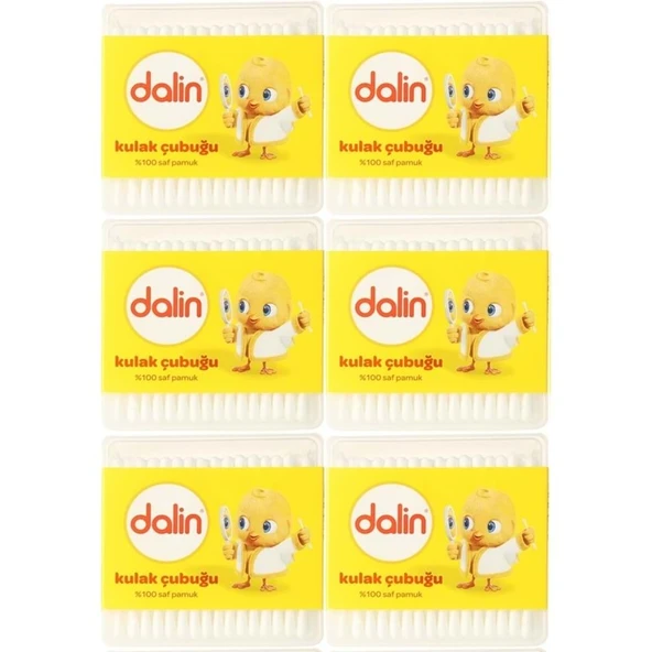 Dalin Kulak Çubuğu 100 Adet (6 Lı Set) ürün görseli