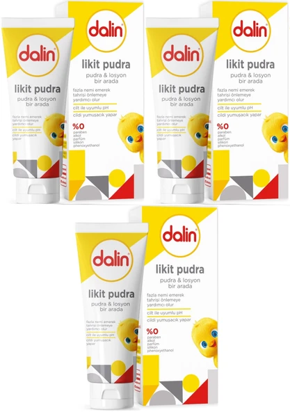 Dalin Likid Pudra 100GR (Pudra ve Losyon bir arada) (3 Lü Set)