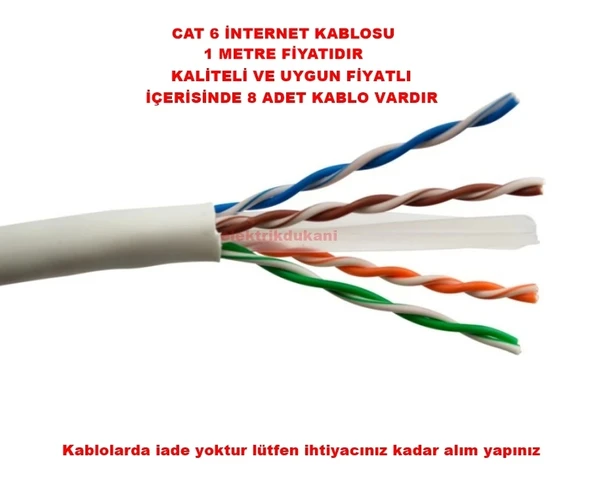 PİYASA CAT-5e BİLGİSAYAR AĞ KABLOSU
