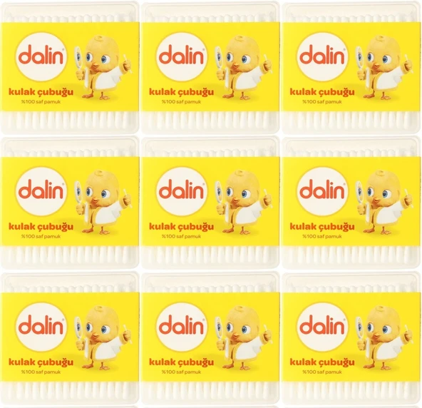 Dalin Kulak Çubuğu 100 Adet (9 Lu Set) - 2